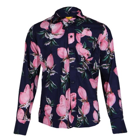 Men Floral Print Long Sleeve Shirt