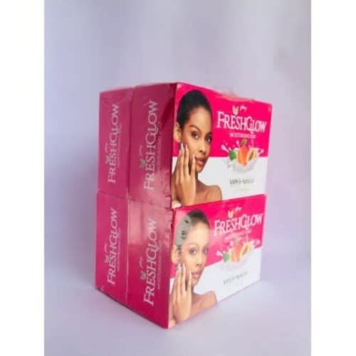 Fresh Glow Moisturizing Soap - Milk & Apricot - 4 Pcs X 100g