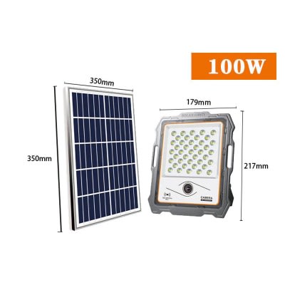 Outdoor Solar Flood Light With Cctv Camera - 100W