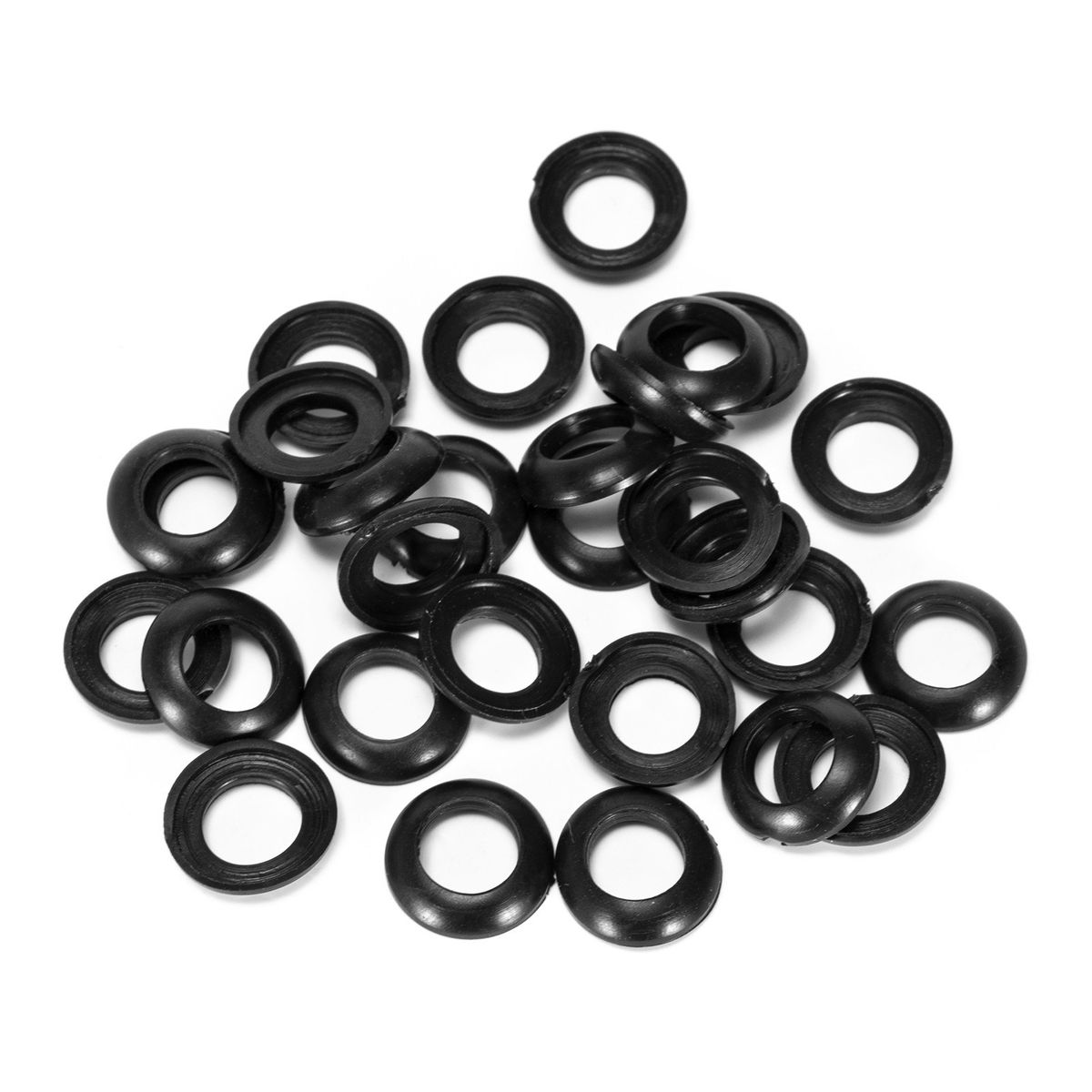 50pcs PVC Rubber Winding Check Ring Fishing Rod Building
