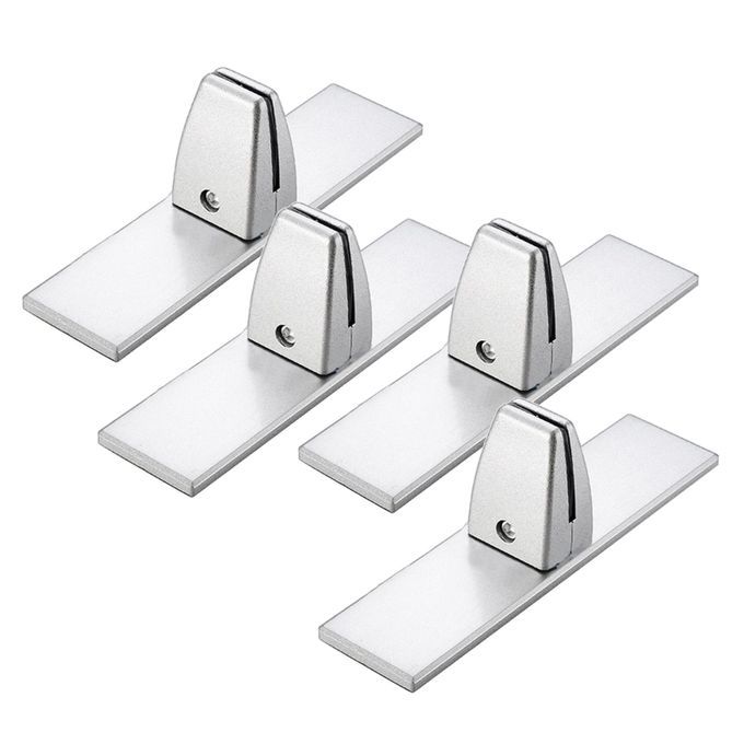 4pcs Office Desktop Partition Bracket Screen Clamp Clips No Drilling