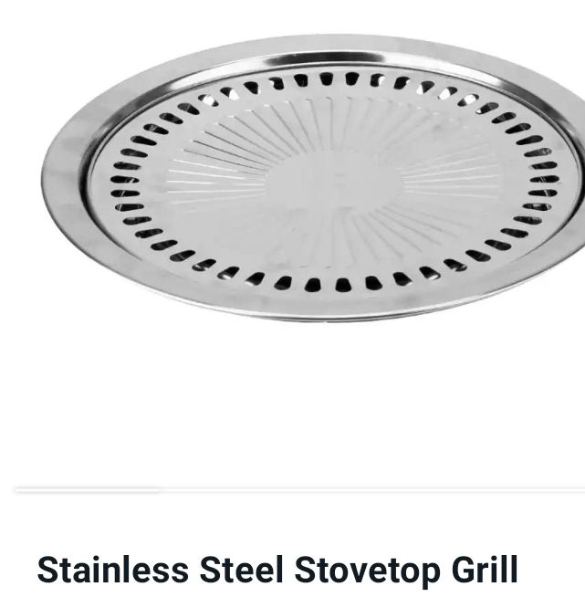 Stainless/Smokeless Stovetop Indoor Barbecue Grill