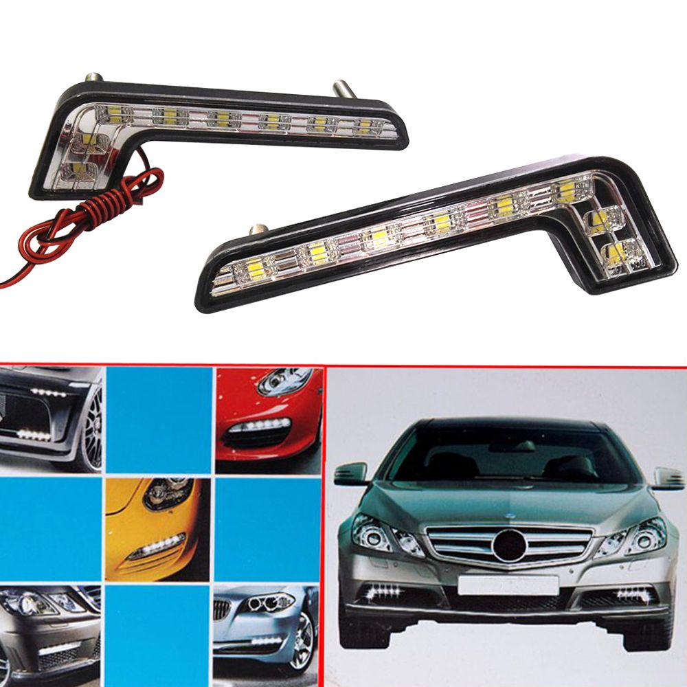 8 LED DRL Car Daytime Running Light