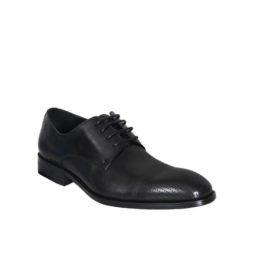 Crafted Men's Lace Up Office Shoe - Black - Msh-4721