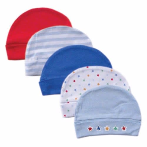 5-In-1 Pack Baby Caps