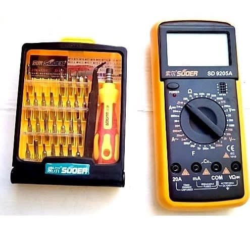 Universal Digital Multimeter With Screwdriver Tool Set