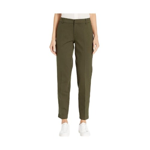 Philip Straight Leg Trouser - Petite - Peat Green