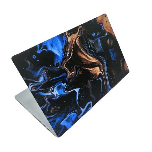 Laptop Skin Cover - Blue And Brown Marble (Pimp Nation)