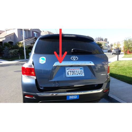 TOYOTA HIGHLANDER 2008-2013 BOOT CHROME