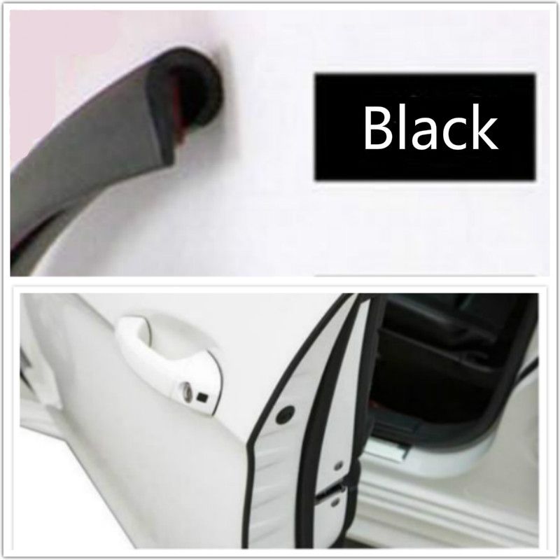 Black 5M Universal Car Door Scratch Protector Edge Strip