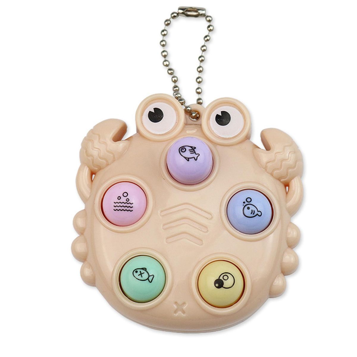 Mini Game Console Whack-a-mole Mini Game Console Keychain Yellow