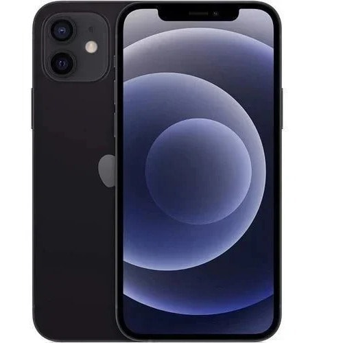 iPhone 12 - 6.1" -128G ROM - 4GB RAM - Single Sim - 2815mAh - Black - Renewed