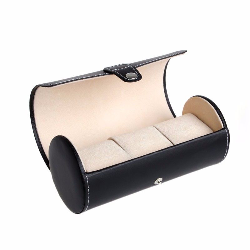 3 Slots Wrist Watch & Jewelry Travel Storage Case