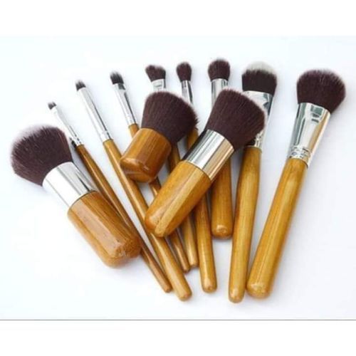 Bamboo Make Up Brush Set (11 Pieces Set)
