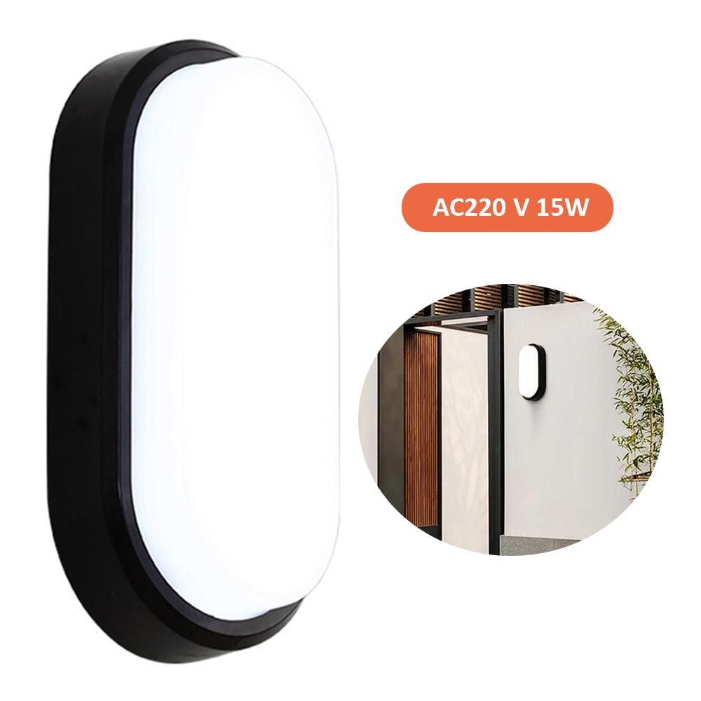 AC220 V 15W LEDs Wall Mounted Light Night Lamp IP65 Water Resistance for Asile Corridor Pathway Bedroom Living Room Washroom Hotel Home Decoration Deco Daily Use