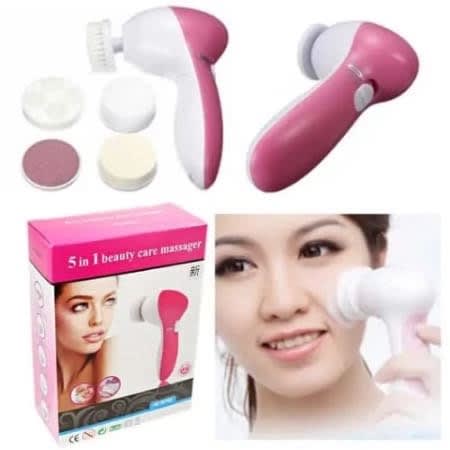 5 In 1 Electric Facial Cleaner - Face Care Brush Massager