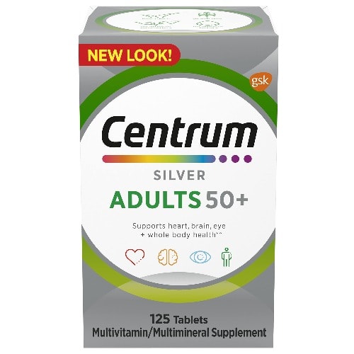 Silver Multivitamin For Adults 50+ X125 Tablets