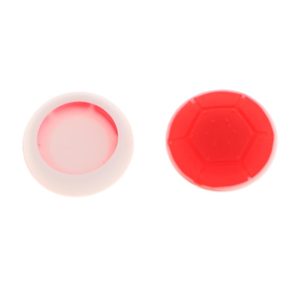 1 Pair Silicone Thumb Stick Grips Caps For PS3 360/ Red