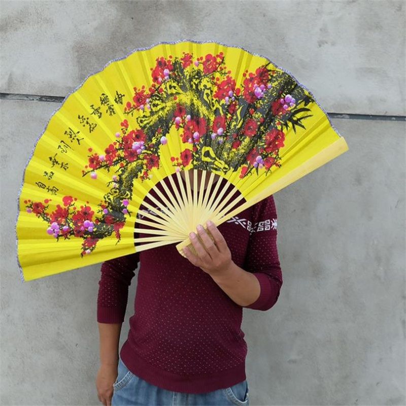 Hanging Decoration Fan Fan 63X110cm90X170cm Fan Fan Po Decorative Craft Folding Large Free Fan Props Fan Hanging Wedding COS Fan