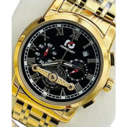 Exquisite Quartz Chronograph Watch Sport Gold Men's Watch