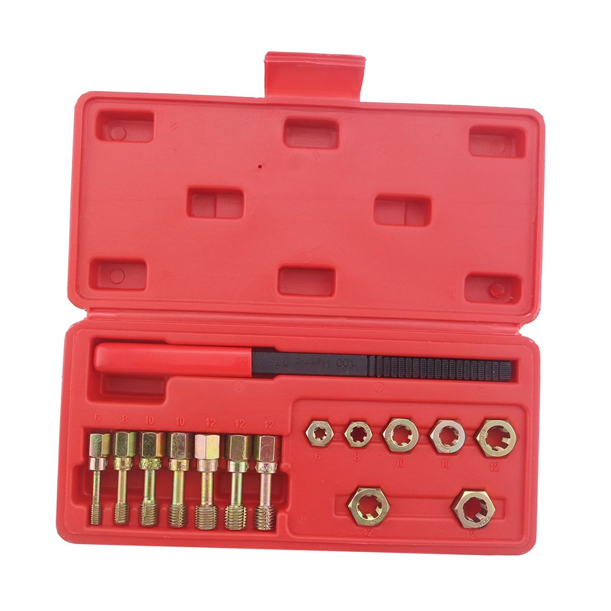 15Pcs Rethread Reapir Tools Kit Metric Thread File Metric