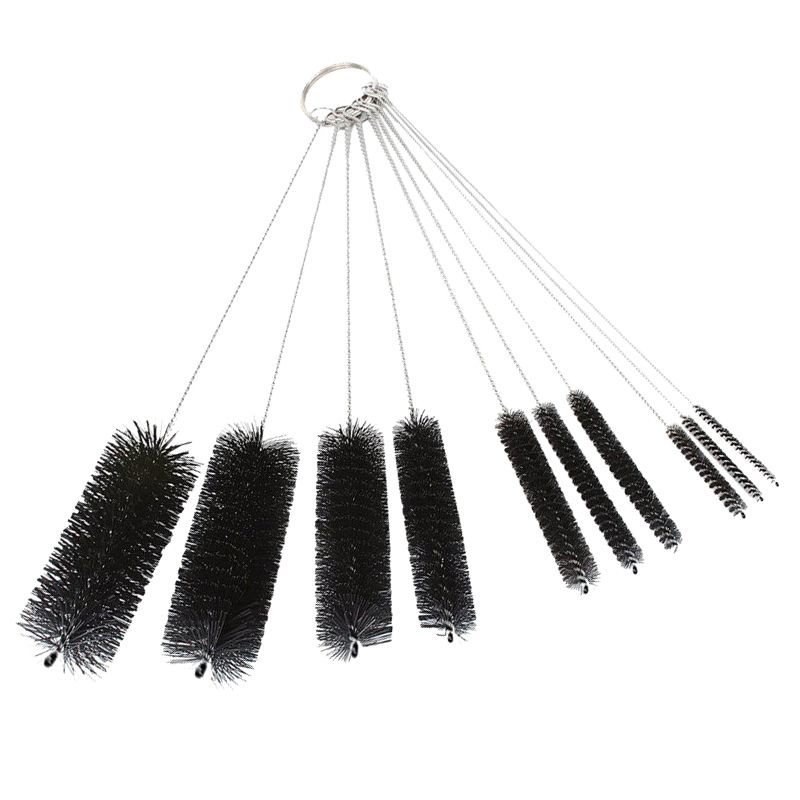 10Pcs Household Bottle Tube Brushes Cleaning Brush Set Home Kitchen