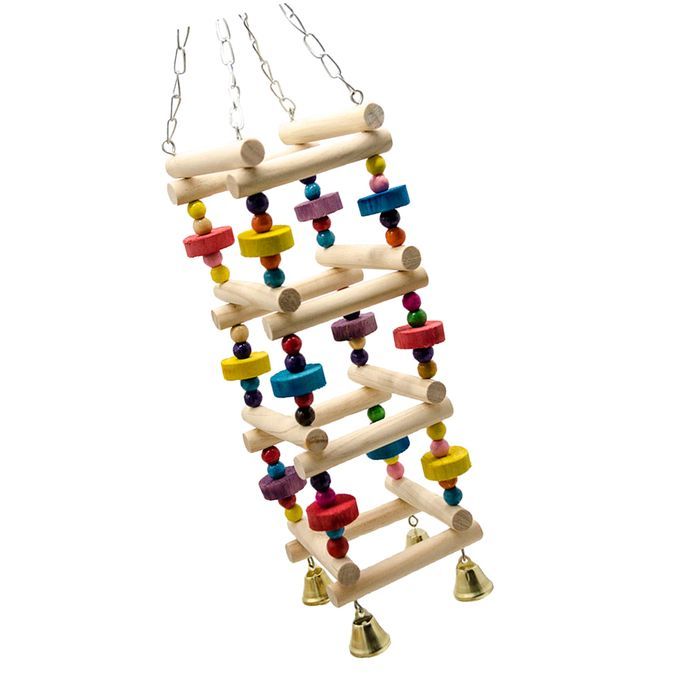 Bird Parrot Climbing Hanging Ladder Toys Birds Playground Bird Perch