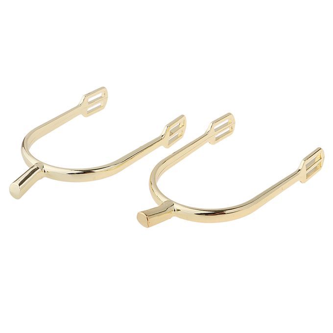 1 Pair Zinc Alloy Horse Spurs Equestrian Horse Riding Spurs Women Gold