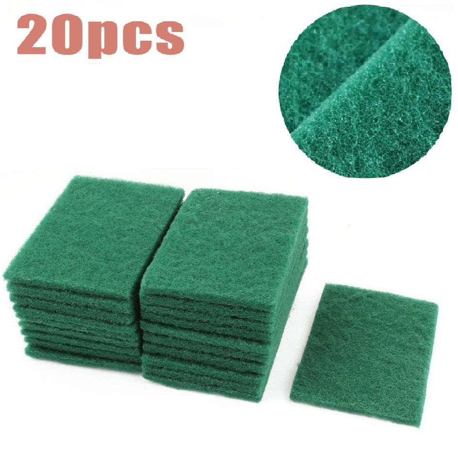 Dish Washing Green Sponge/Scouring Pad - 20 Pieces
