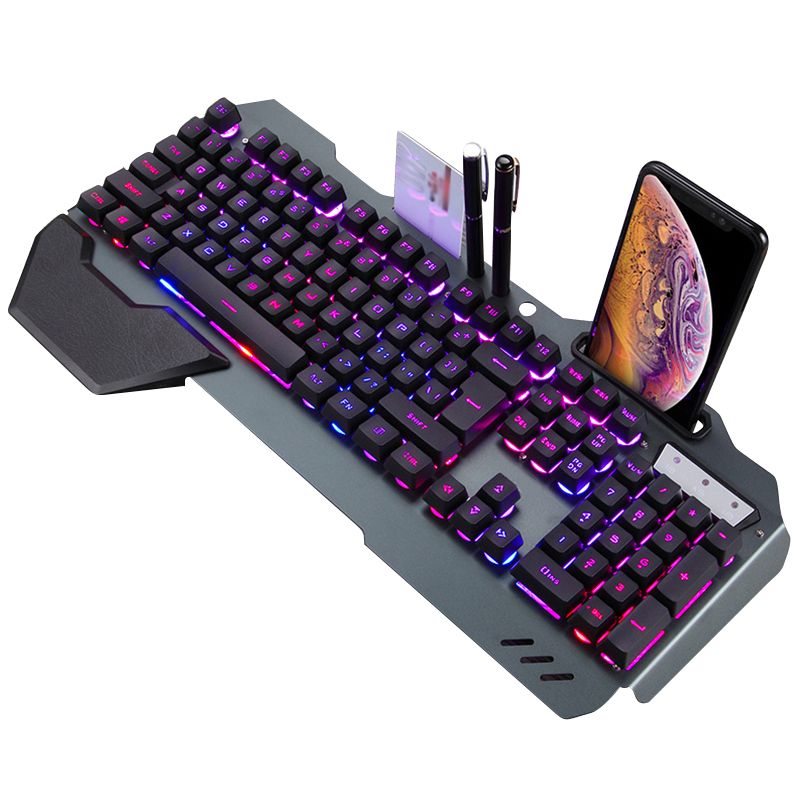 Wired Gaming Keyboard 16-Color RGB LED Backlight Waterproof