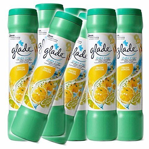 Shake N' Vac Fresh Lemon Carpet Freshner Powder 500g X 12