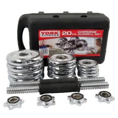 Adjustable Chrome Dumbbell - 10Kg