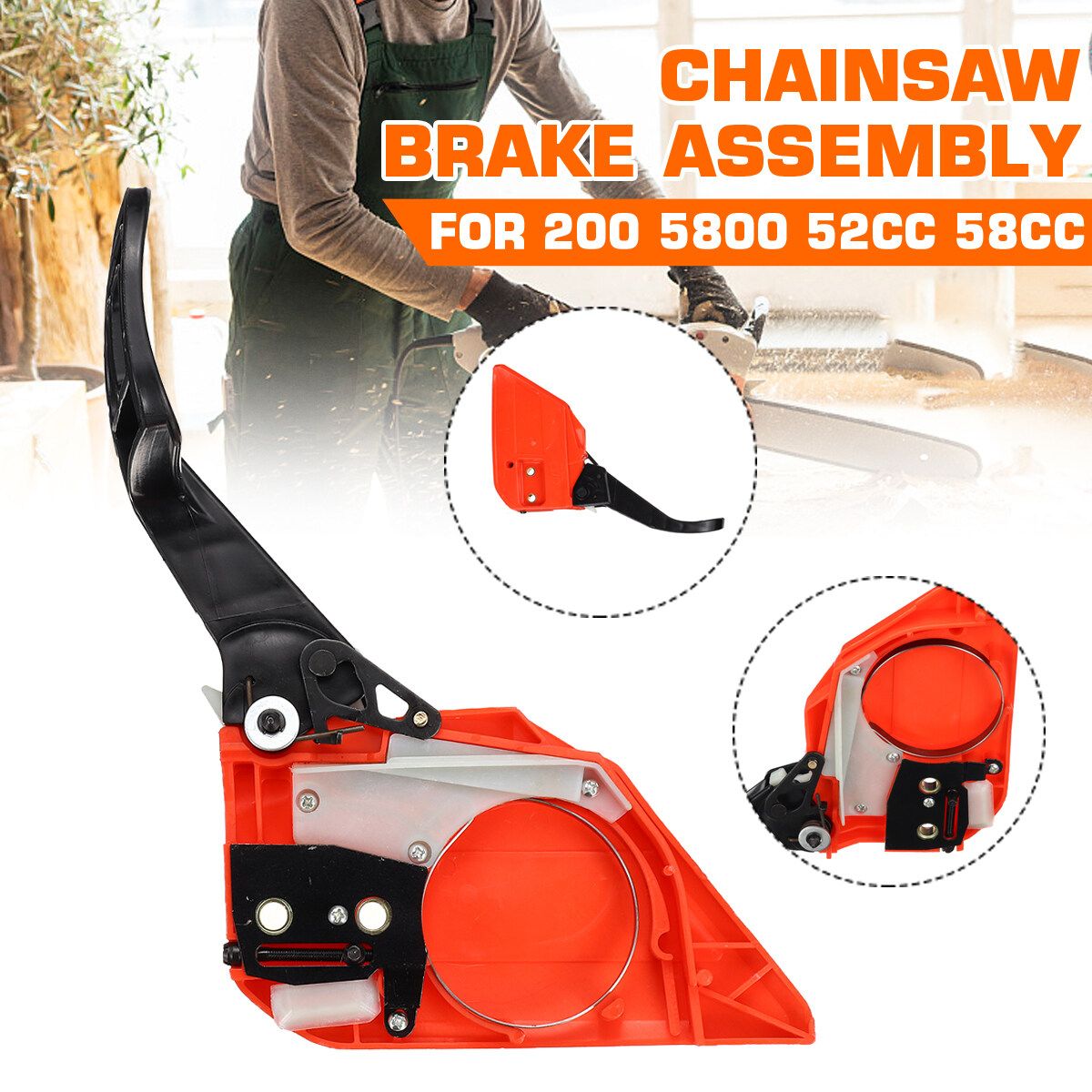 Chain Brake Side Cover Handle Clutch Sprocket Chainsaws Garden Tools Assembly For 5200 5800 52cc 58cc