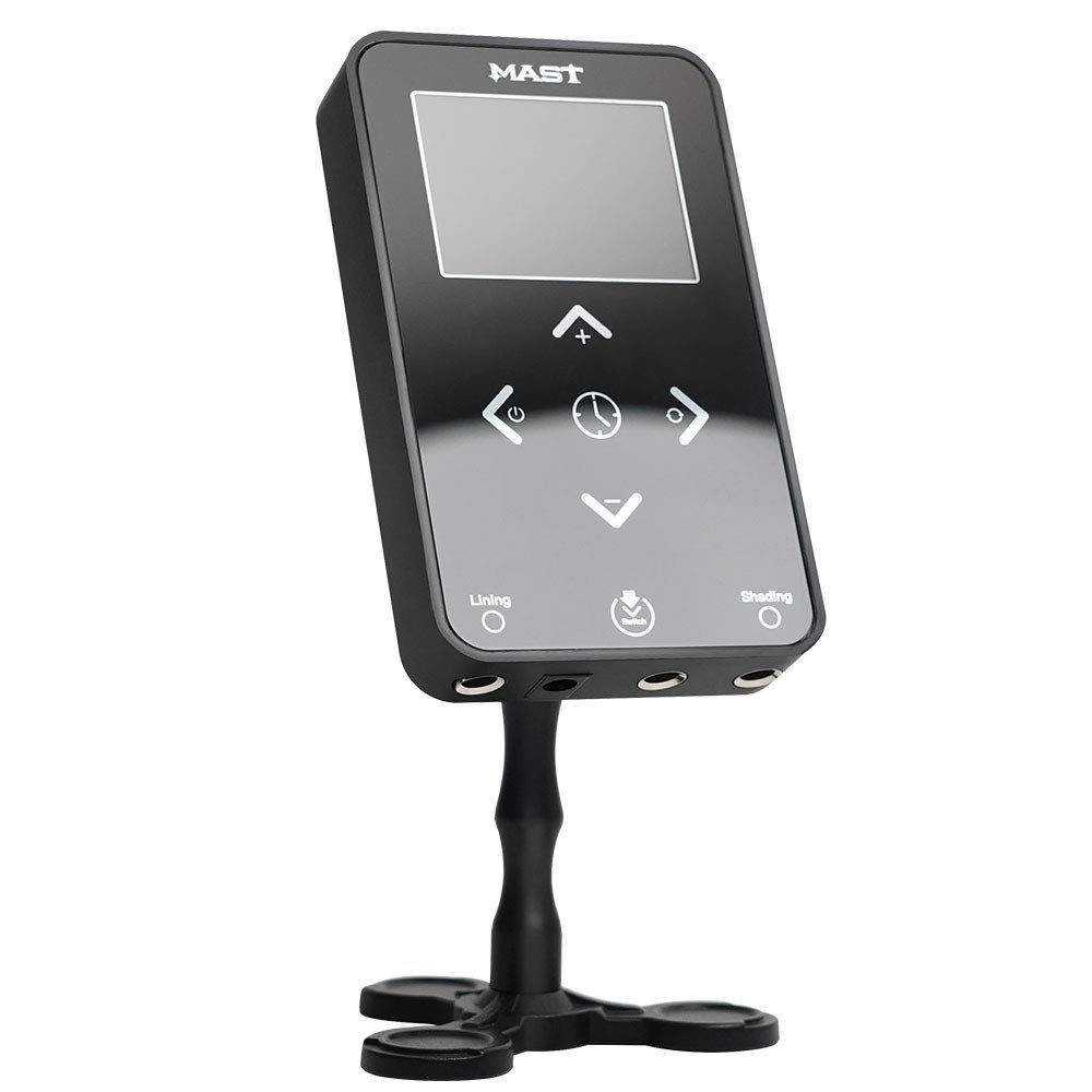 MAST Tattoo Supply Tattoo Power Supply LCD Intelligent Digital Connect With Magnetic Ball