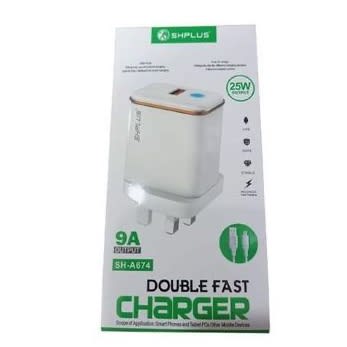 Shplus Fast Charger Travel Power Adapter 25w Charge