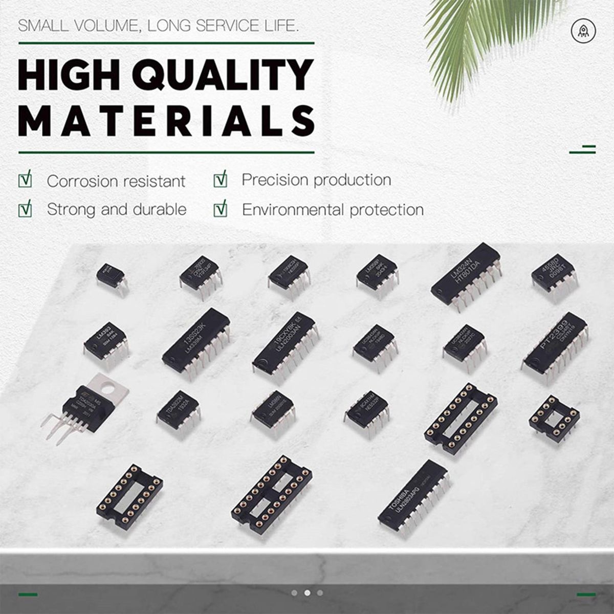 169 Pieces Dip IC Sockets Double Row 8 14 16 18 Pins  2.54mm