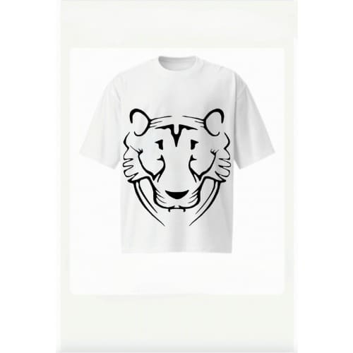 Tigaface Print T-shirt - White