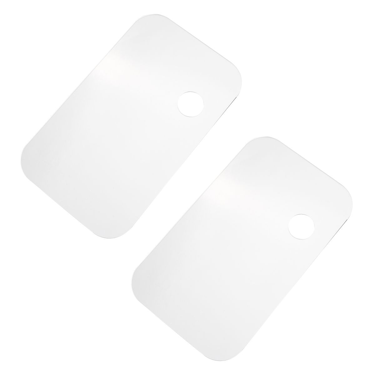 2PCS Acrylic Paint Palette Rectangle Shape Transparent
