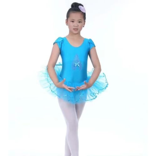 Girls Princess Ballet Dancing Tutu Dress - Blue
