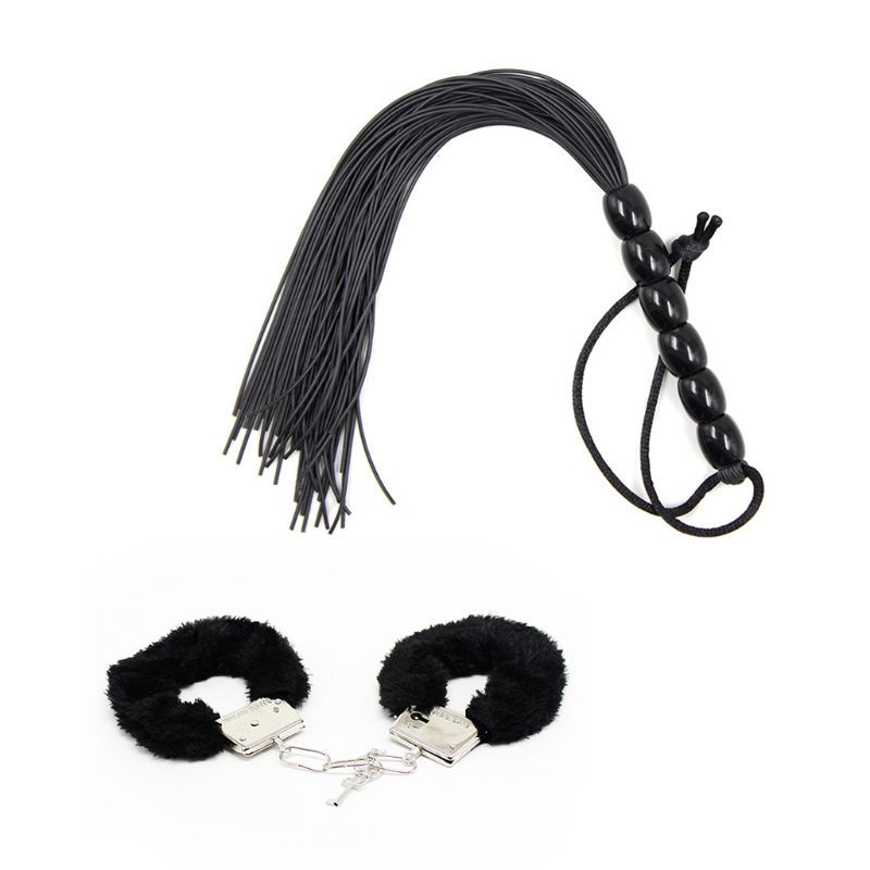 Bondage Furry Handcuff With Key Police Roleplay BLACK