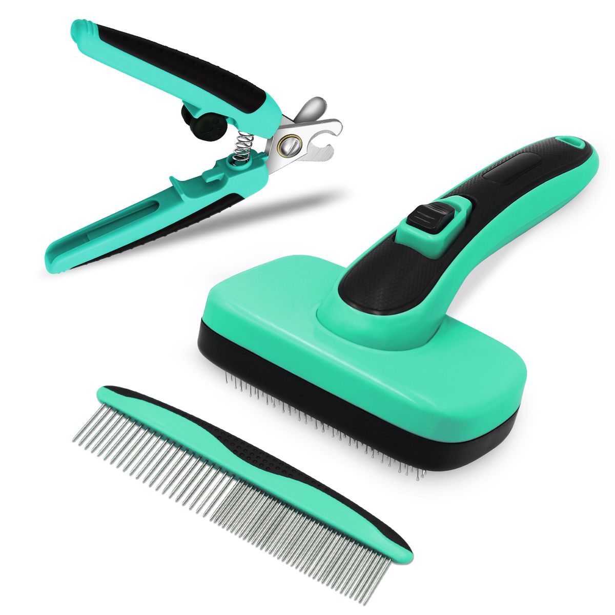 Dogs Brush Dog Comb Pet Grooming Brush Cat Nail Clippers