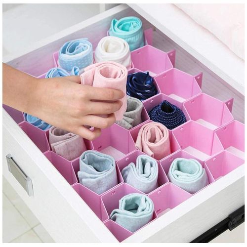 Underwear Bra Drawer D Storage Box Fabric Sock Tie Organizer