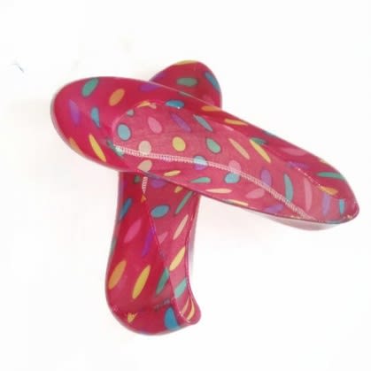 Fuchsia Pink Polka Dots Jelly Flats