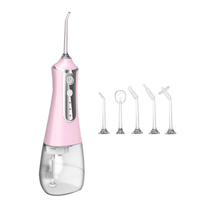 Portable Water Dental Flosser Oral Irrigator Rechargeable For Pink