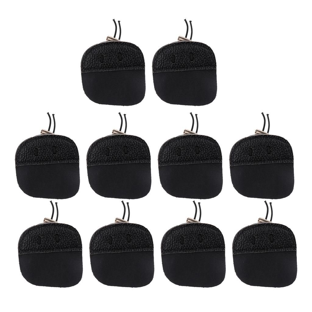 10 Pieces Outdoor Archery Finger Tabs 3 Under Tab Finger Saver Protect