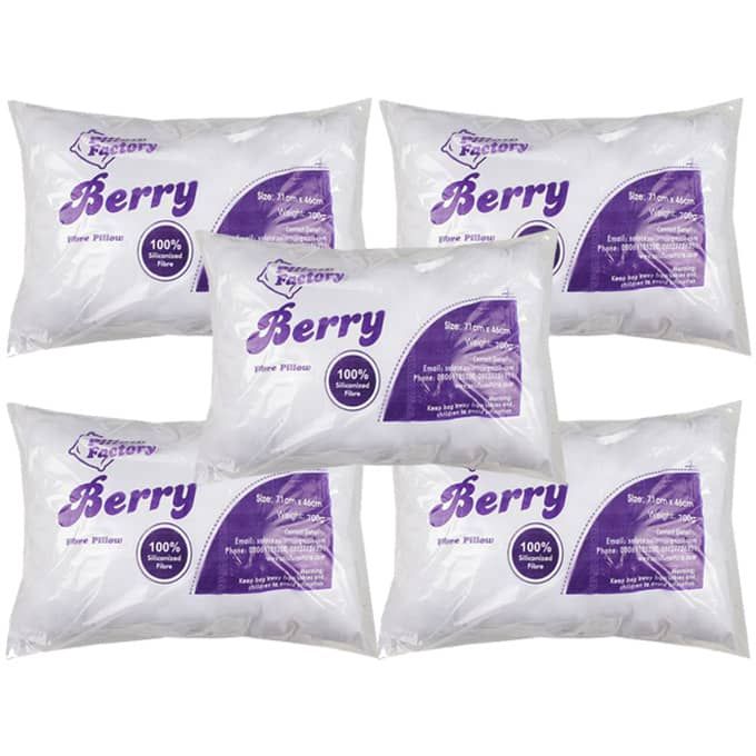 5 Units Berry Fibre Pillow (Bed Pillow)
