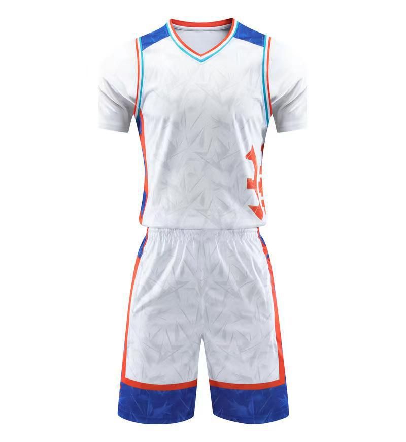 Men Sleeveless Vest Jersey Shorts Basketball Set Uniform Comfortable Sport Suit
