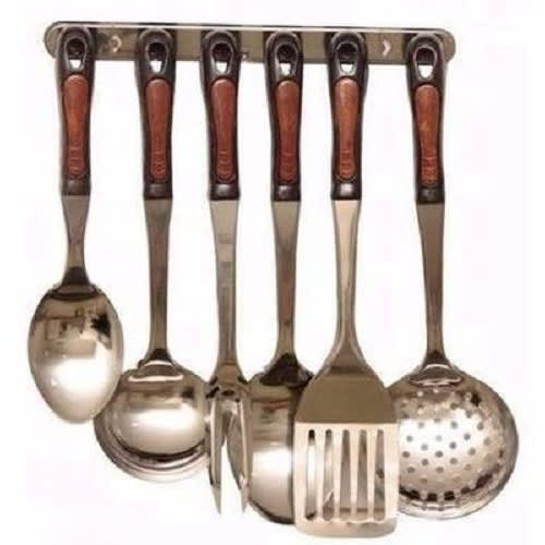 Cooking Spoon Set With Wall Hanger -6pcs