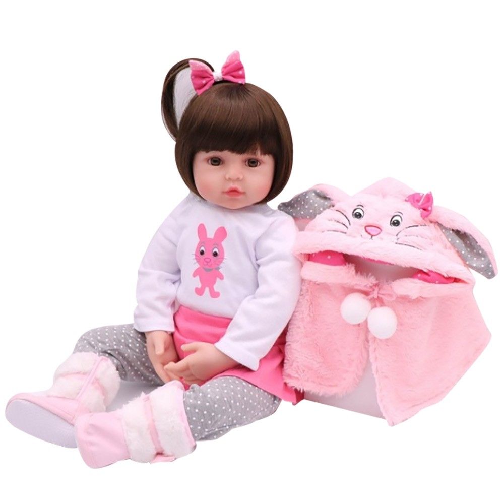 Reborn Real Life Baby Doll Girl 19" Babies Art Doll With
