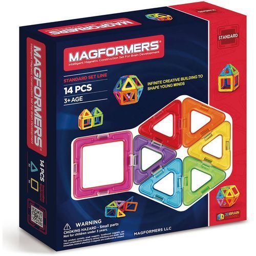 Rainbow Basic Set (14-pieces) Magnetic Building Blocks